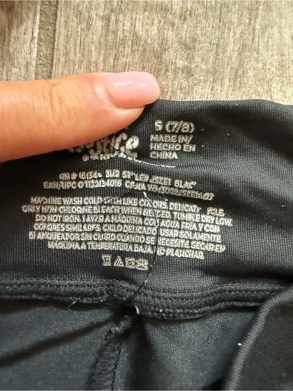 Justice Black Bike/workout  Shorts